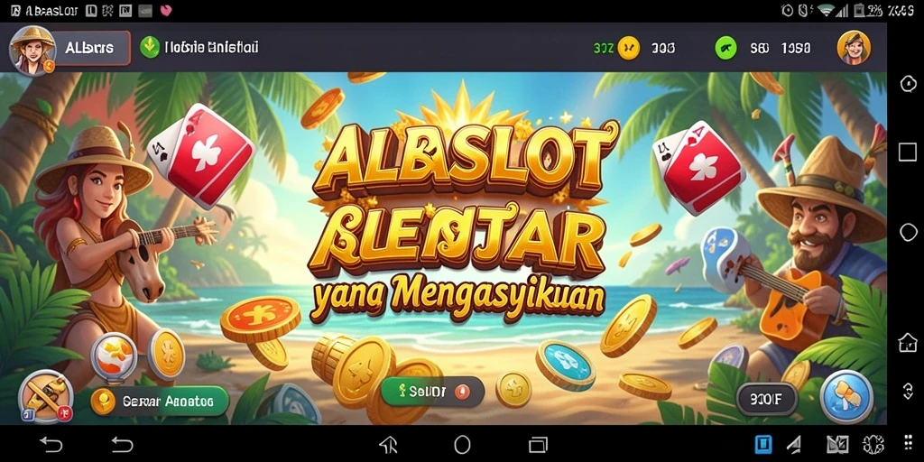 Gameplay ALBASLOT yang menarik dengan grafis yang cerah.