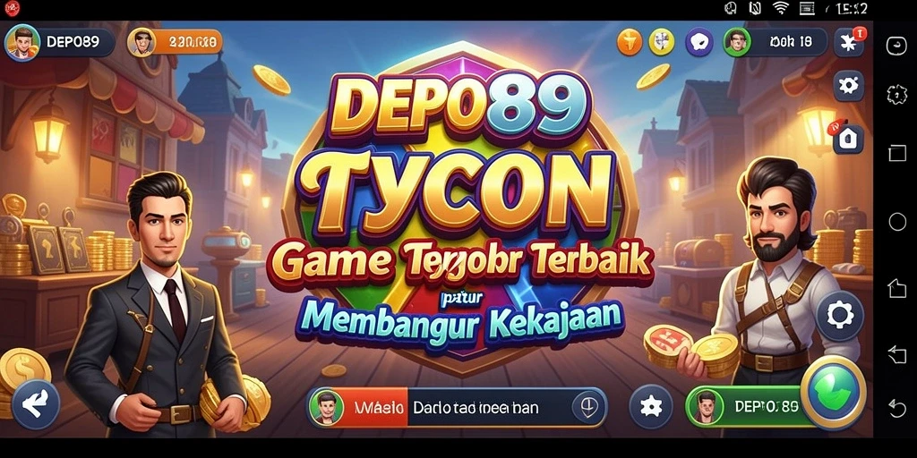 Screenshot gameplay DEPO89 menampilkan pengelolaan bisnis yang seru.