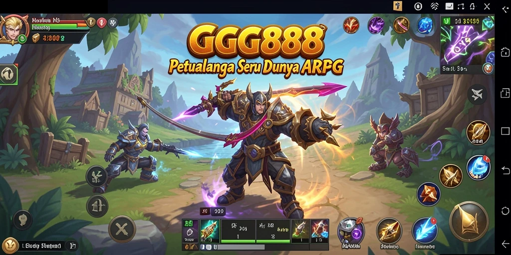 Gameplay GGG888 menampilkan aksi seru dalam petualangan ARPG.