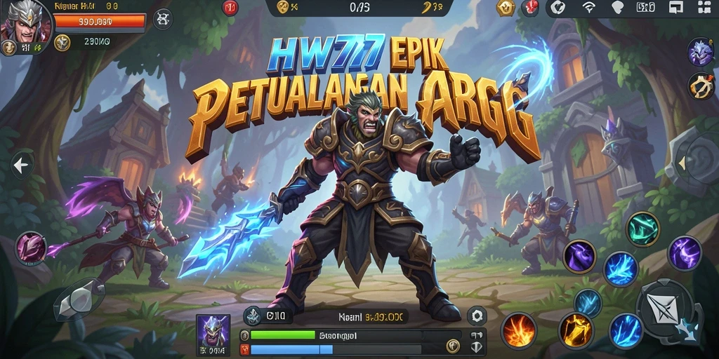 Tangkapan layar gameplay mendebarkan dari HW777 dengan aksi ARPG intens.
