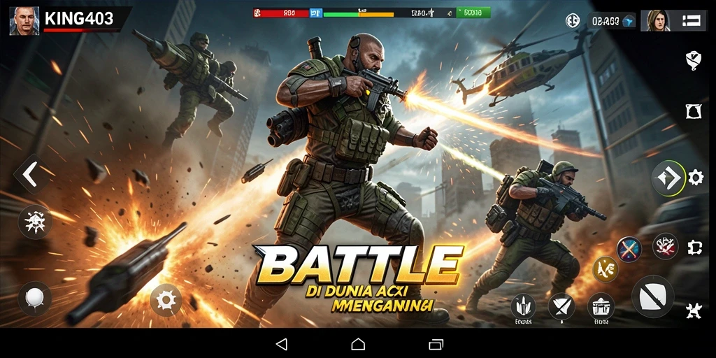 Tampilan seru dari gameplay KING403 dengan aksi mendebarkan.