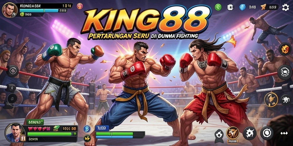 Tampilan gameplay <strong>KING88</strong> yang seru dan mendebarkan saat bertarung.