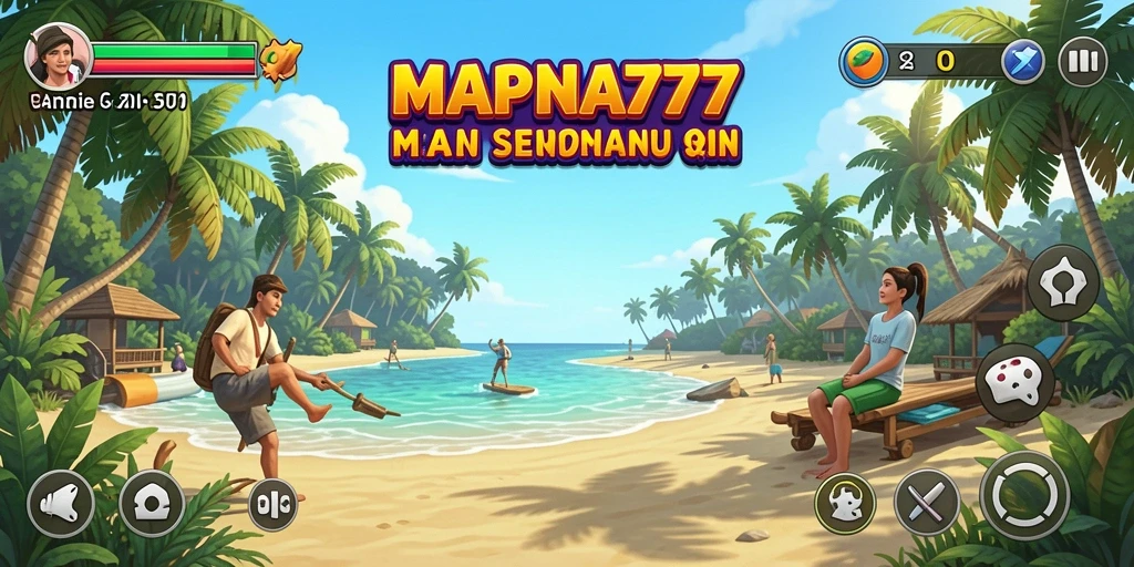 Tampilan utama gameplay MAPNA777 yang penuh warna dan interaktif.