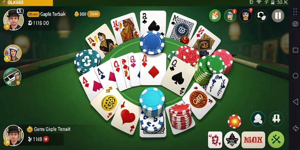 Gameplay Gaple yang seru dan menantang di OLX888.