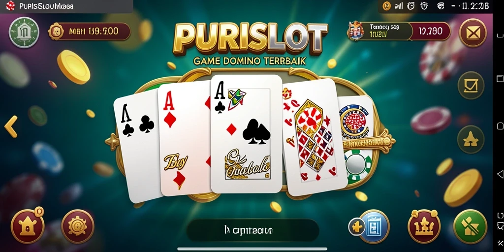 Gameplay PURISLOT yang mengasyikkan dengan berbagai mode permainan Domino.