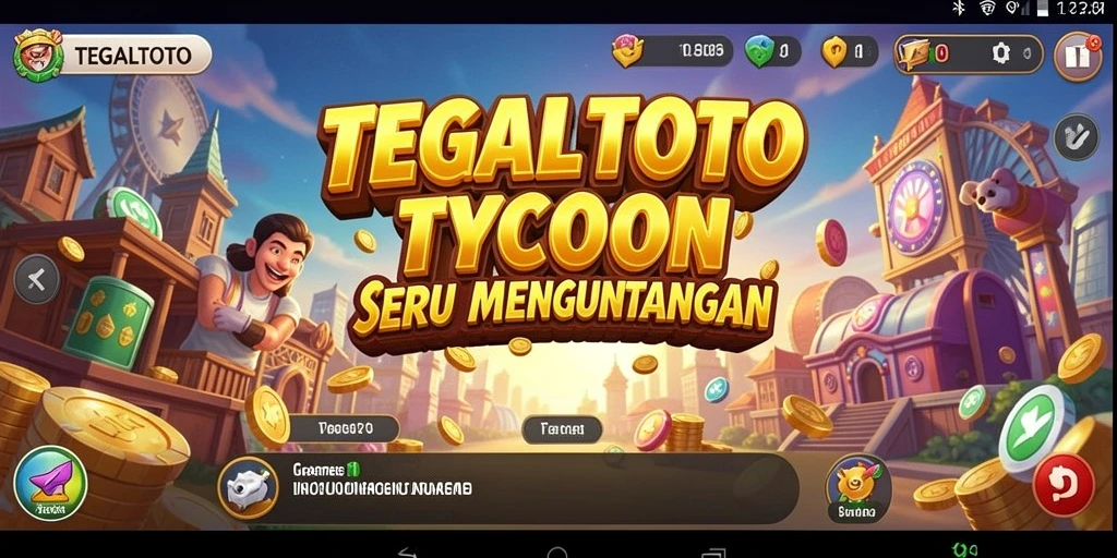 Gameplay TEGALTOTO menampilkan pengelolaan bisnis yang menantang dan menarik.