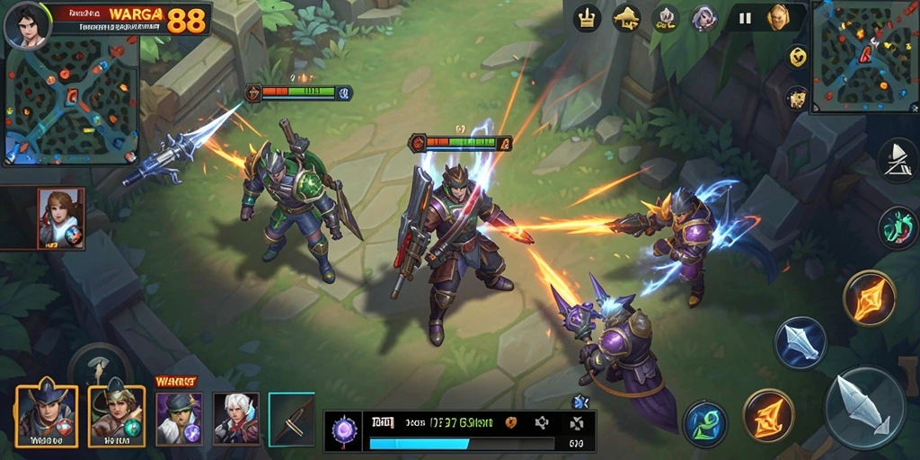 Tampilan gameplay SLG yang menarik di WARGA88.