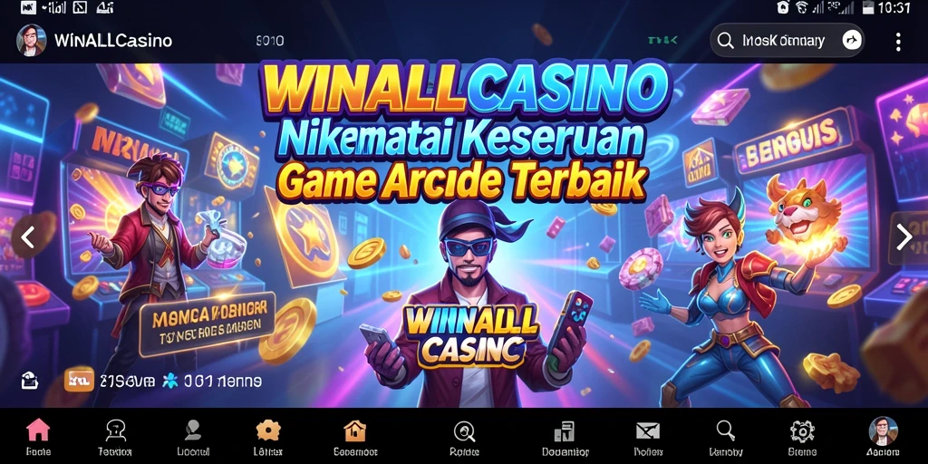 Screenshot gameplay seru dari WINALLCASINO menunjukkan keseruan permainan.
