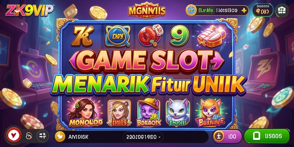 Tampilan gameplay menarik dari ZK9VIP dengan berbagai tema Slot.